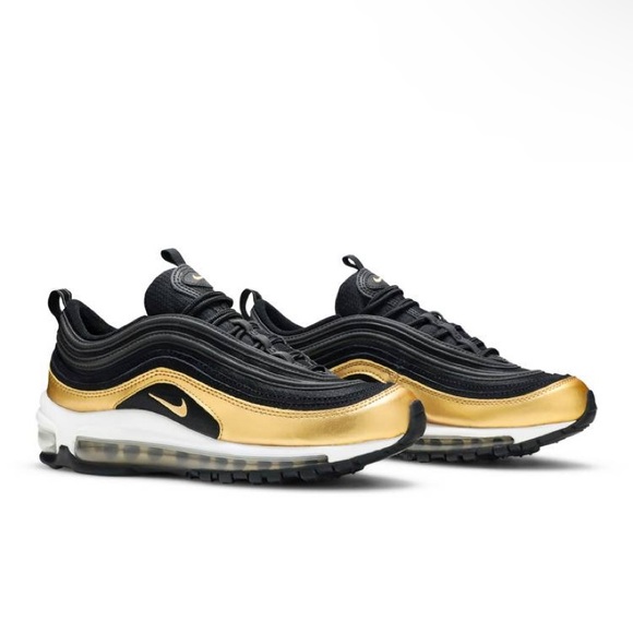Nike Air max 97 Black Metallic Gold (GS) - Picture 2 of 4